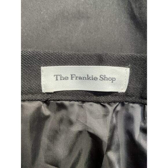 The Frankie Shop 'Audrey' Black Pleated Cotton-Twill Mini Skirt Size XS - Picture 4 of 5